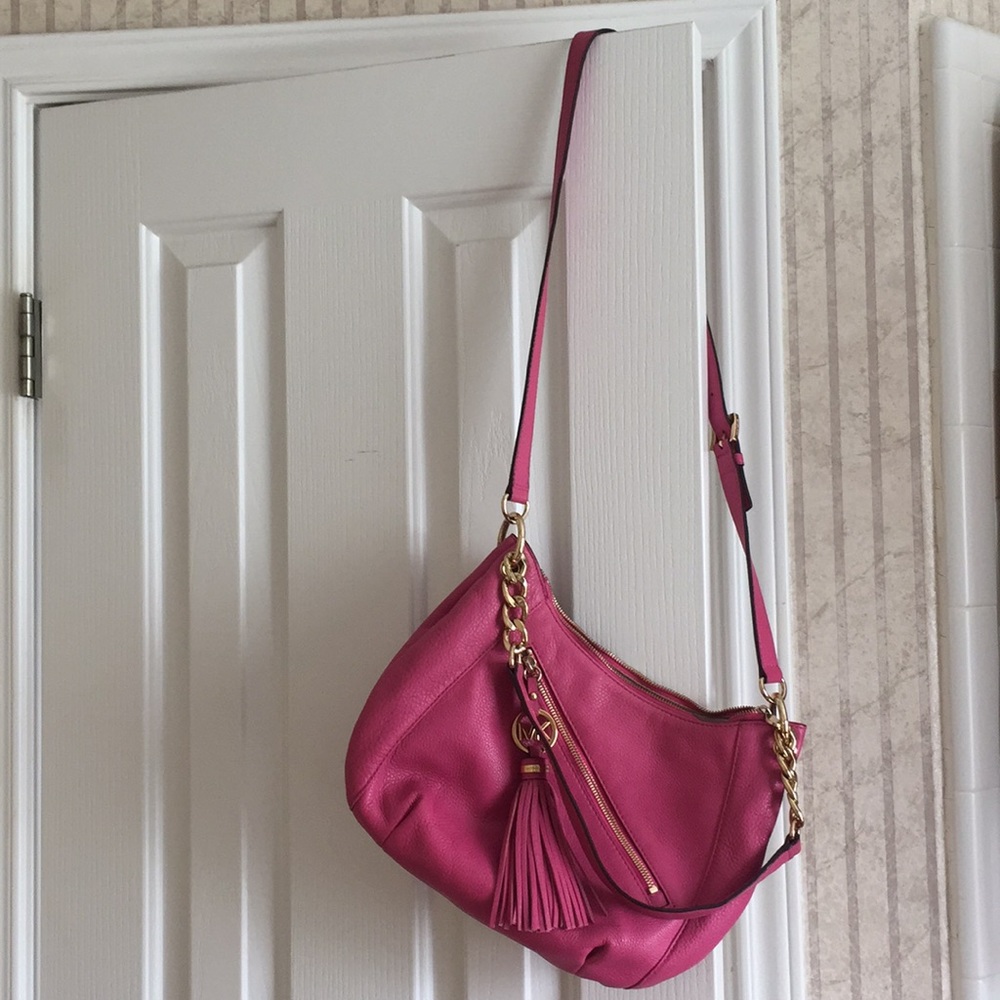 Michael Kors Pink Pebbled Leather Handbag